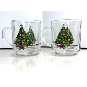 1980s Carlton Acton Sabin Christmas 10-oz. Mugs w/Handle #2